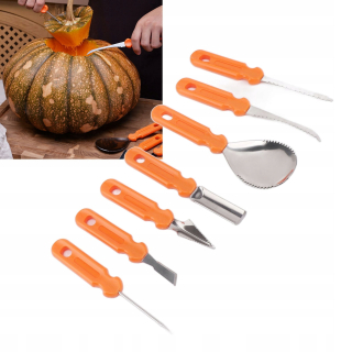 SET HALLOWEENSKÉ TEKVICOVÉ VYrezávanie 7 ELEMENTOV